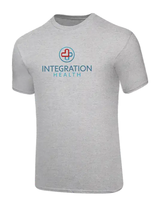 Core Blend Light Grey Heather T-Shirt w/Integration Health Logo