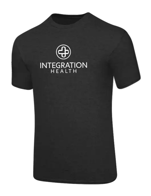 Core Blend Dark Heather Grey T-Shirt w/Integration Health Logo