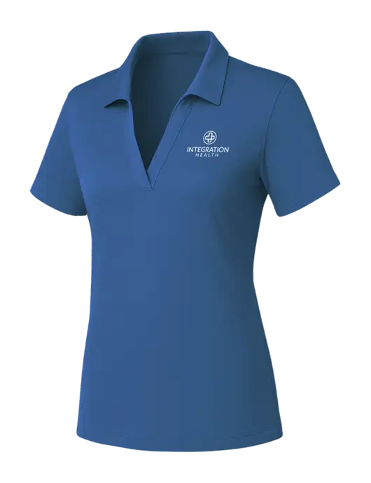 Womens Slate Blue PosiCharge RacerMesh Polo w/Integration Health Logo