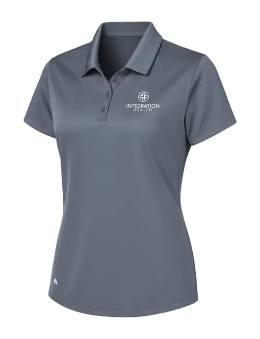 Adidas Medium Grey Womens Basic Sport Polo w/Integration Health Logo
