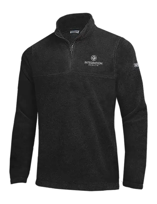 Columbia Black Steens Mountain Fleece 1/2 Zip Pullover w/Integration Health Logo