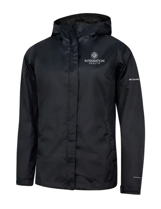 Columbia Black Womens Arcadia II Jacket w/Integration Health Logo