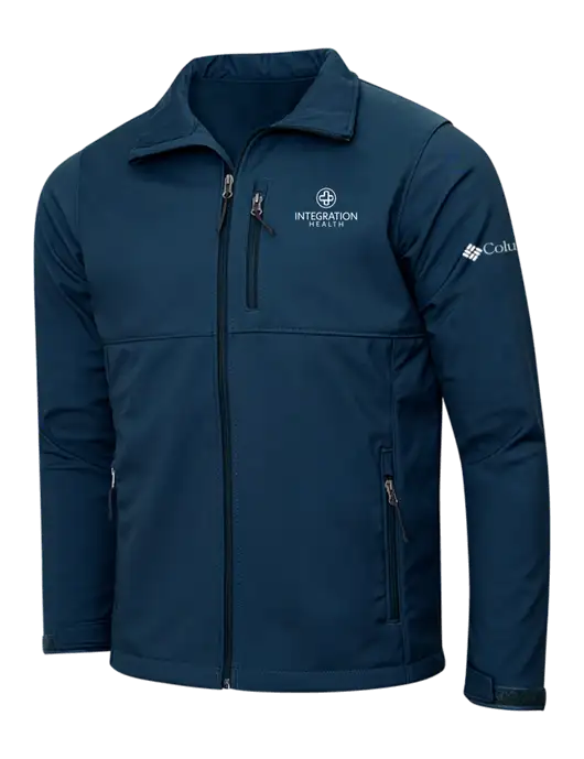 Columbia Navy Ascender Softshell Jacket w/Integration Health Logo
