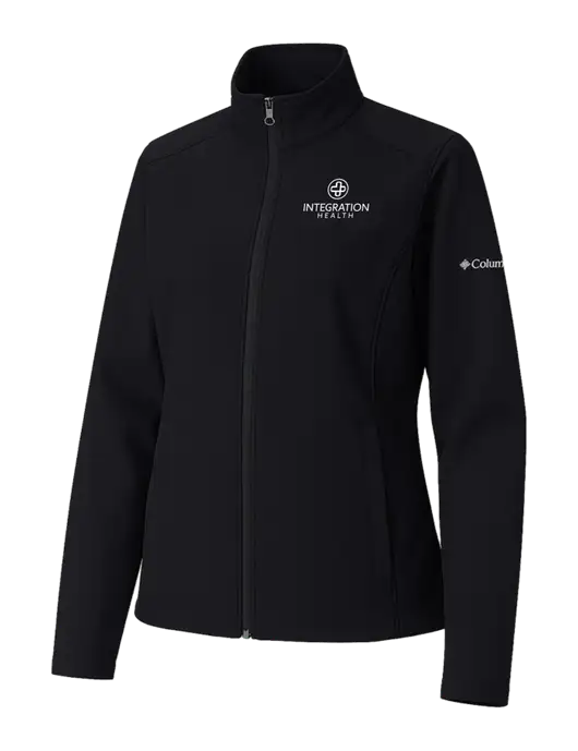 Columbia Womens Black Kruser Ridge Softshell Jacket w/Integration Health Logo