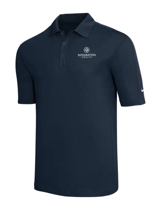 Nike Navy Tech Sport Dri-FIT Polo w/Integration Health Logo