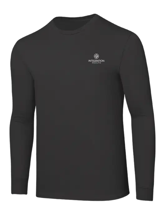 Core Blend Charcoal Grey Long Sleeve Tee w/Integration Health Logo