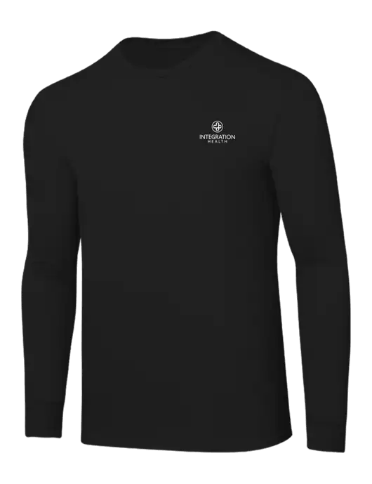 Core Blend Black Long Sleeve Tee w/Integration Health Logo
