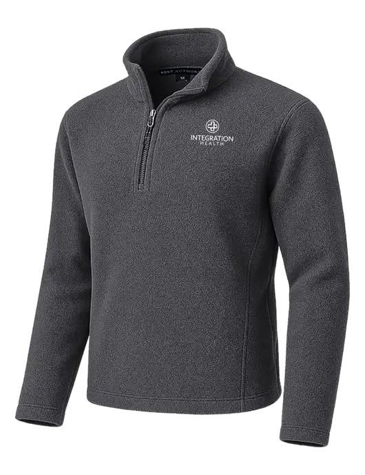 Dark Grey Fleece 1/4-Zip Pullover w/Integration Health Logo