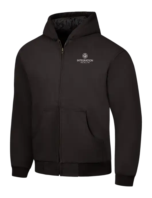 CornerStone Black Duck Cloth Hooded Work Jacket w/Integration Health Logo