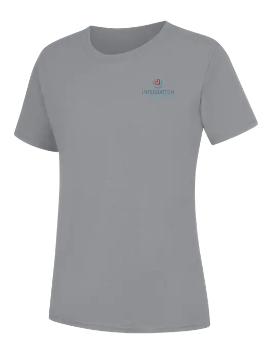 Womens Light Grey Heather Core Blend Tee w/Integration Health Logo