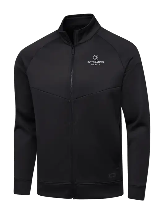 OGIO Black Endurance Modern Performance Full-Zip w/Integration Health Logo