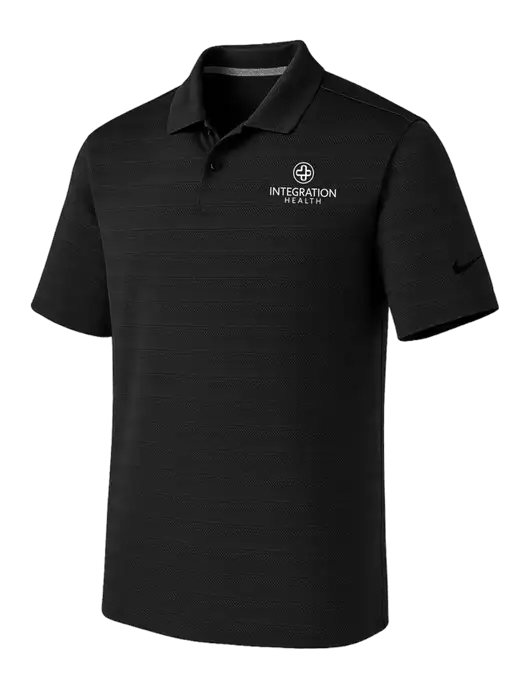 Nike Black Dri-FIT Vapor Jacquard Polo w/Integration Health Logo