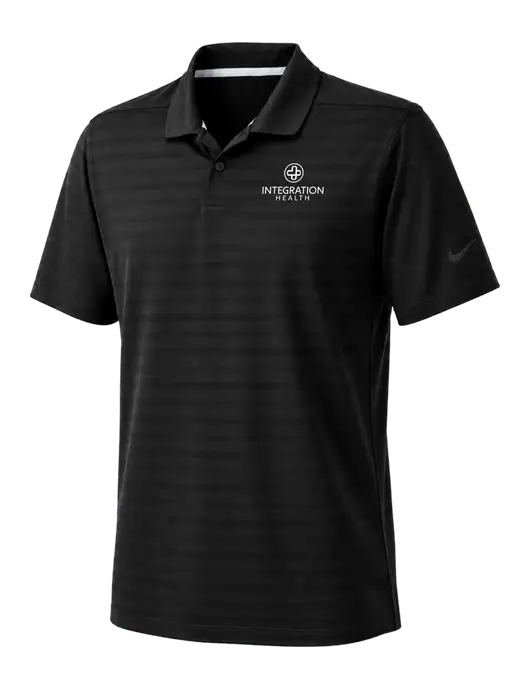 Nike Black Dri-FIT Vapor Jacquard Polo w/Integration Health Logo