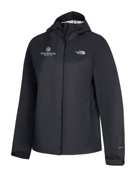 The North Face Womens Black DryVent Rain Jacket w/Integration Health Logo