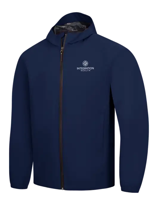 Navy Essential Rain Jacket w/Integration Health Logo