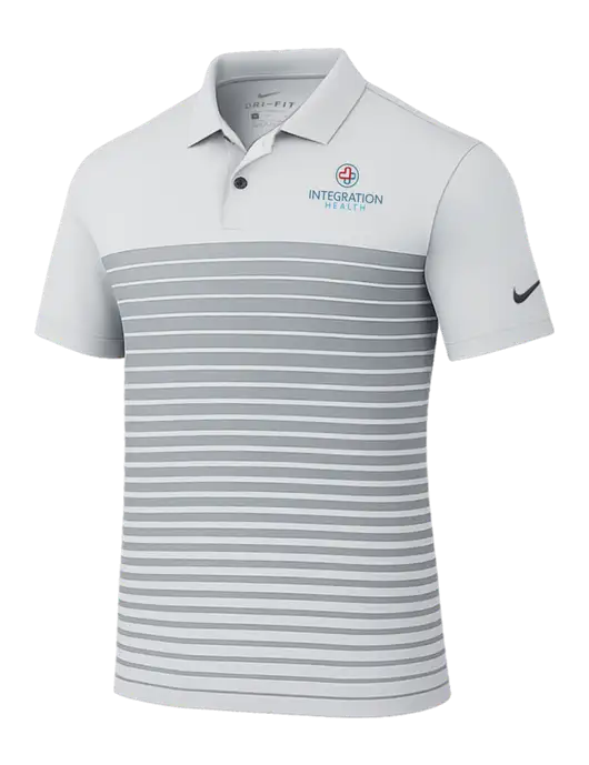 Nike Light Grey Dri-FIT Vapor Block Polo w/Integration Health Logo