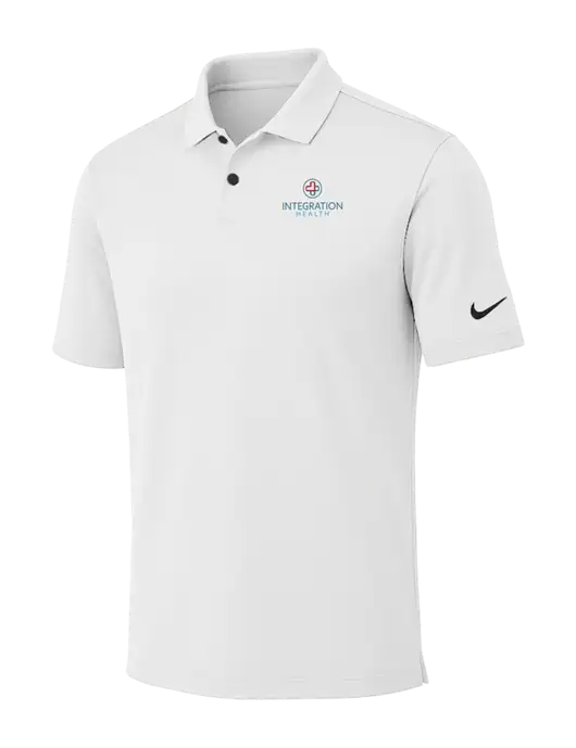 Nike White Dri-FIT Vapor Polo w/Integration Health Logo