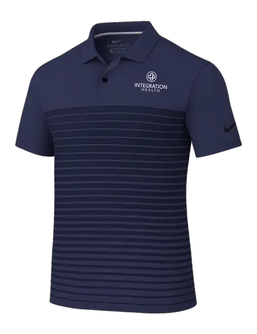 Nike Navy Dri-FIT Vapor Block Polo w/Integration Health Logo