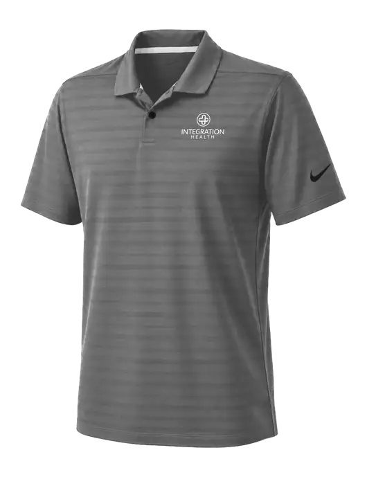Nike Dark Medium Grey Dri-FIT Vapor Jacquard Polo w/Integration Health Logo