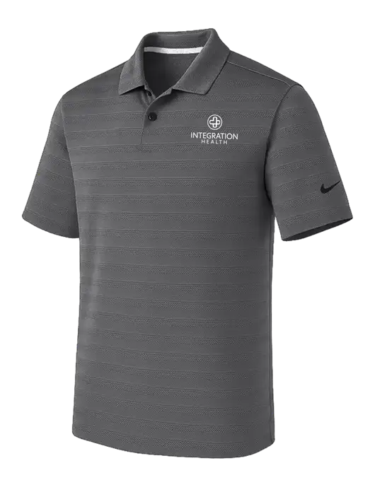 Nike Dark Medium Grey Dri-FIT Vapor Jacquard Polo w/Integration Health Logo