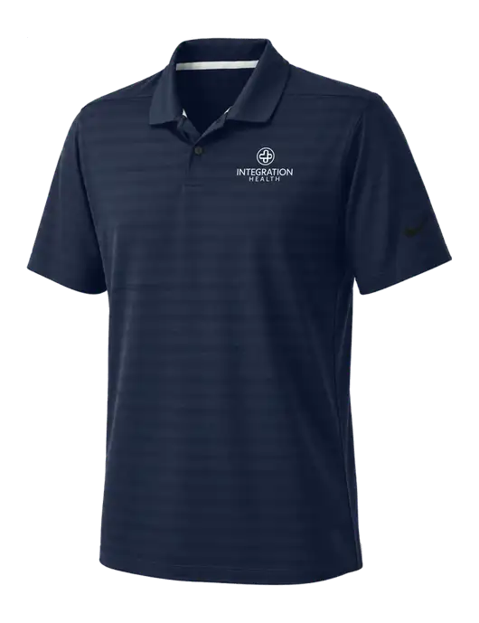Nike Navy Dri-FIT Vapor Jacquard Polo w/Integration Health Logo