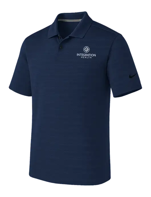 Nike Navy Dri-FIT Vapor Jacquard Polo w/Integration Health Logo