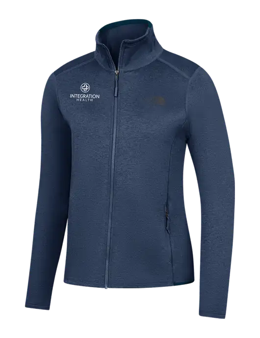 The North Face Womens Navy Heather Skyline Full-Zip Fleece Jacket w/Integration Health Logo