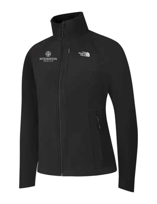 North Face Womens Black Apex Barrier Soft Shell Jacket  w/Integration Health Logo