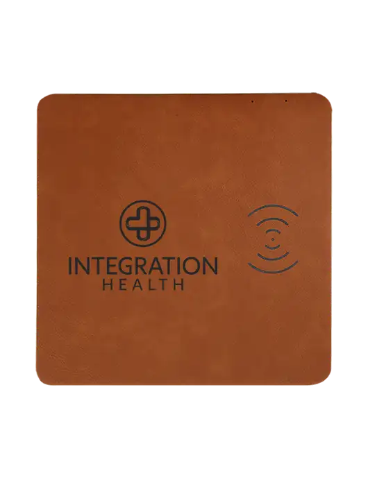 Rawhide Laserable Leatherette Phone Charging Mat w/Integration Health Logo