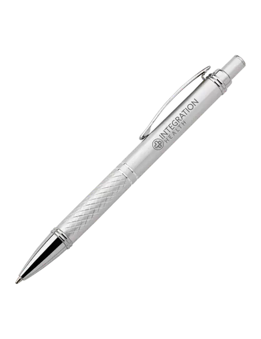 Silver Stellar Scribe Pen - Black Ink w/Integration Health Logo