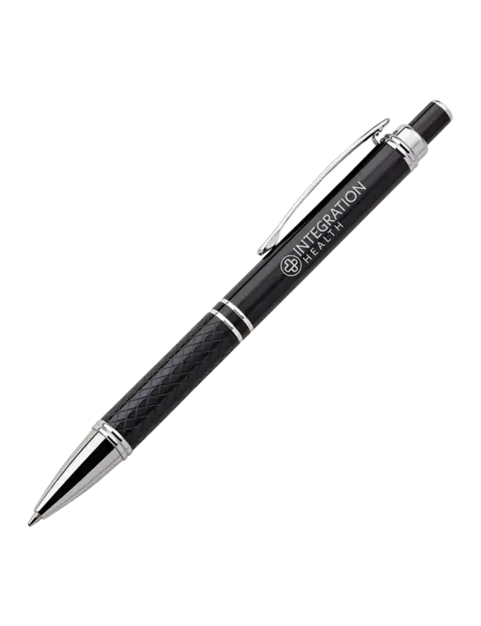 Black Stellar Scribe Pen - Black Ink w/Integration Health Logo