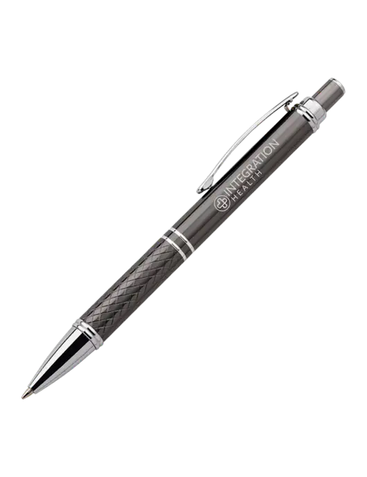 Dark Grey Stellar Scribe Pen - Black Ink w/Integration Health Logo