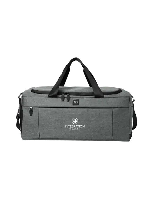 TravisMathew Dark Grey Heather Duration Duffel w/Integration Health Logo