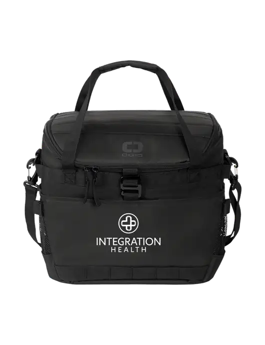 OGIO Black Sprint 24-Pack Cooler w/Integration Health Logo