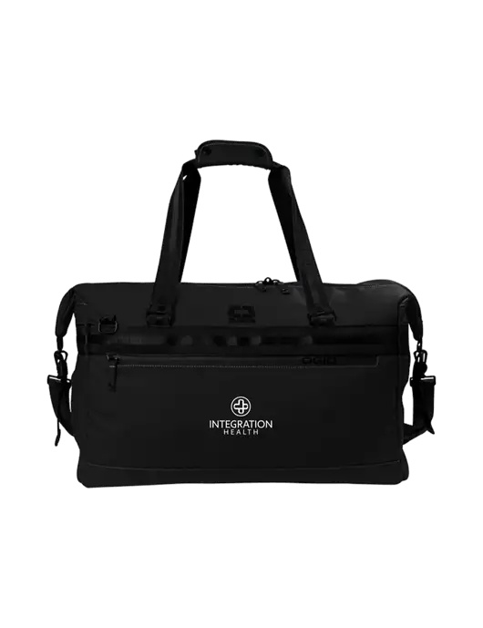 OGIO Black Commuter Duffel w/Integration Health Logo