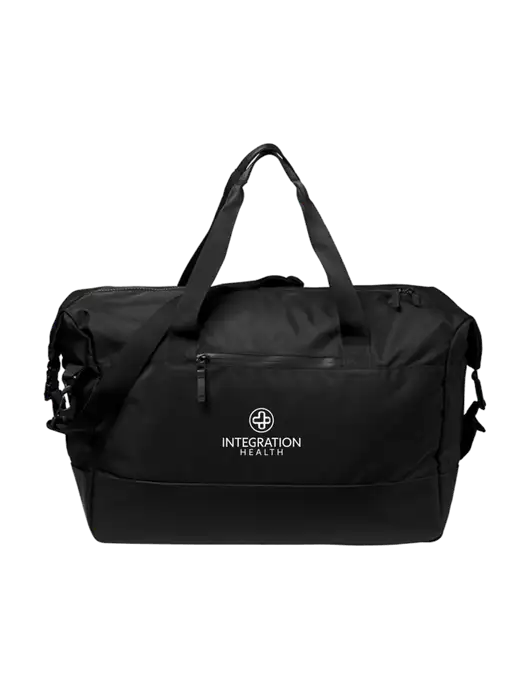 Mercer+Mettle Black Weekender Duffel w/Integration Health Logo