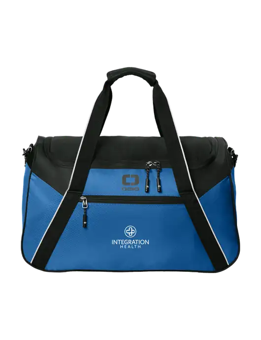 OGIO Light Navy/Black Inception Duffel w/Integration Health Logo