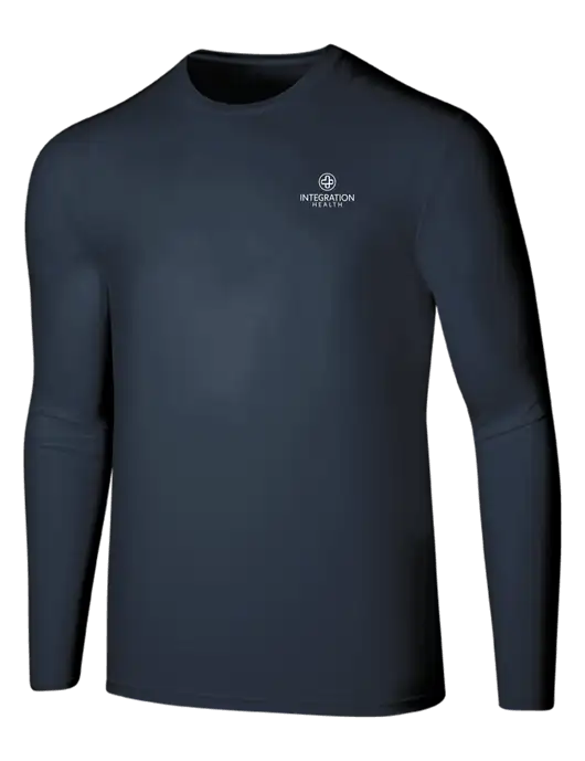 Seriously Soft Navy Long Sleeve T-Shirt w/Integration Health Logo