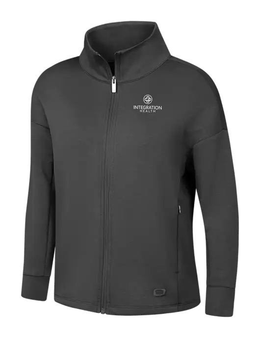 OGIO Womens Dark Grey Transcend Full-Zip w/Integration Health Logo