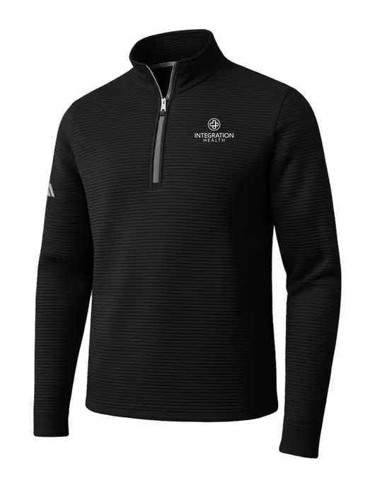 Adidas Black Spacer Quarter-Zip Pullover w/Integration Health Logo