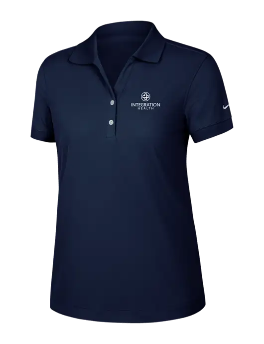 Nike Womens Dri-FIT Classic Dark Navy Polo w/Integration Health Logo