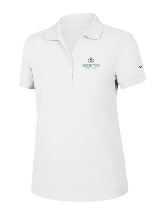 Nike Womens Dri-FIT Classic White Polo w/Integration Health Logo