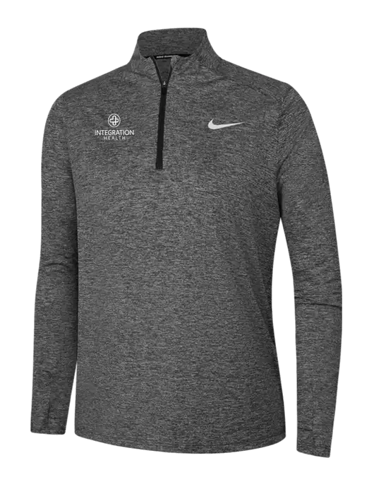Nike Black Heather Womens Dri-FIT Element 1/2-Zip Pullover w/Integration Health Logo
