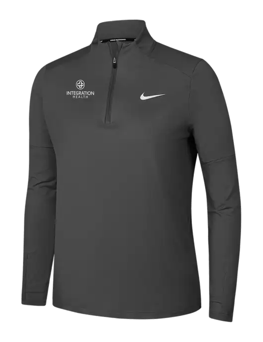 Nike Dark Grey Womens Dri-FIT Element 1/2-Zip Pullover w/Integration Health Logo