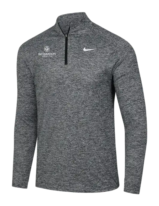 Nike Black Heather Dri-FIT Element 1/2-Zip Pullover w/Integration Health Logo