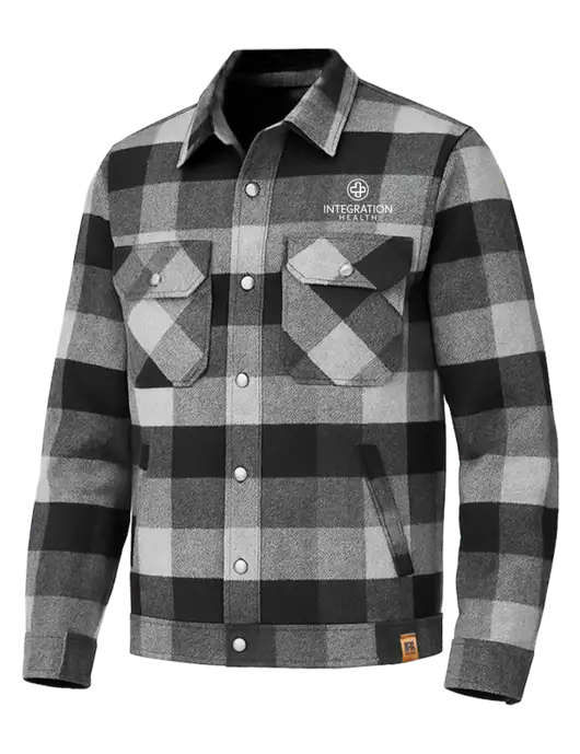 Russell Outdoors Black Plaid Basin Jacket w/Integration Health Logo