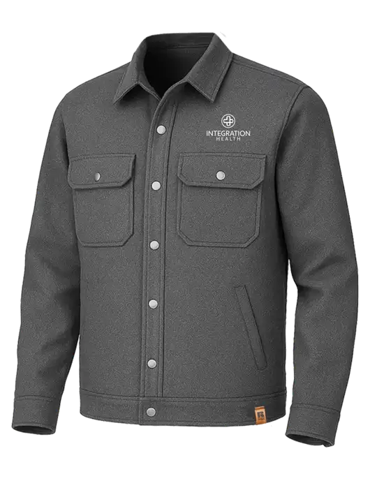 Russell Outdoors Dark Grey Heather Basin Jacket w/Integration Health Logo