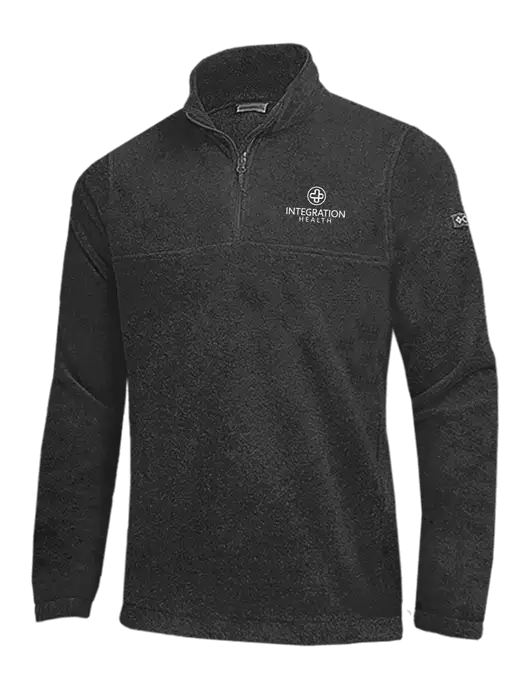 Columbia Charcoal Heather Steens Mountain Fleece 1/2 Zip Pullover w/Integration Health Logo