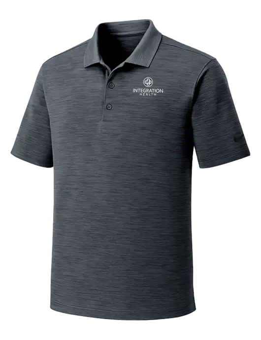 Nike Dri-FIT Dark Grey Striated Polo w/Integration Health Logo