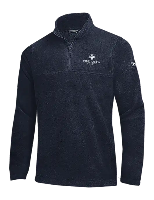 Columbia Navy Steens Mountain Fleece 1/2 Zip Pullover w/Integration Health Logo